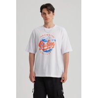 Fashionspark - Polera Hombre Print Central Blanco - Vi