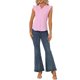 thumbnail image 2 of INSPIRE CHIC Blusa de Cuadros para Mujer de Regreso a Clases con Cuello en V y Mangas con Volantes, Camisas de Cuadros Rosa Talla L, 2 of 6