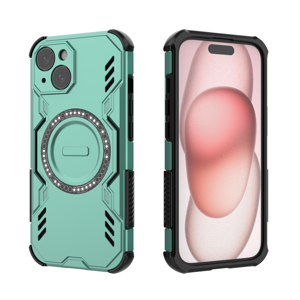 Funda Foxdock Para Iphone 15 , Magnética, Resistente A Golpes, Con Soporte, Unisex, Carga Inalámbrica