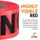 thumbnail image 3 of Cinta adhesiva Barricade Xpose Safety Red Danger de 3 cm x 305 m (2 rollos), 3 of 6