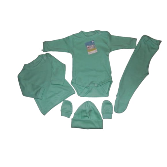 Ajuar Bebe 5 piezas, Talla 1 recien nacido hasta los 3 meses