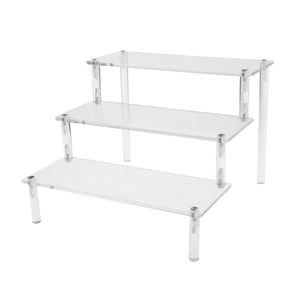 Bothyi - Estante De Acrílico De Nivel De Escalera Multiusos, Organizador De Maquillaje De Perfume, Escaparate De 3 Niveles