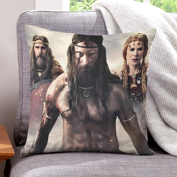 El Hombre del Norte Fundas de almohada de terciopelo con tema, regalos de funda de almohada, decoración para el hogar, cojín de lanzar, regalo de cumpleaños para fans y parejas. 45cm x 45cm.