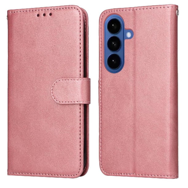 Funda Billetera para Samsung Galaxy S26 Plus con Porta Tarjetas y Soporte Ajustable Rosa