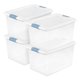 thumbnail image 1 of Caja organizadora Sterilite de 4 unidades, 61 L, transparente, con cierre a presión, 1 of 9