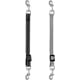 thumbnail image 1 of conectores para collar de perro, correa de clip de doble extremo, clip de respaldo para collar de perro, correa de nailon reflectante, collar de respaldo para cachorros (negro, gris), 1 of 7