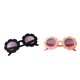 thumbnail image 2 of Gafas De Sol Redondas De 2 Piezas De Dibujos Animados Para Bebés Y Ni?os, Gafas De Plástico Para Ni?os Peque?os, Gafas Rosa Claro + Negro, 2 of 5