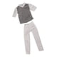 thumbnail image 1 of Camiseta De Manga Corta A Rayas Y Pantalones Ropa Casual Para Mu?eca Ken, 1 of 3