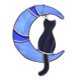 thumbnail image 5 of Acrílico Gato Decoración Colgante Oficina Balcón Plantas árbol Colecciones Azul, 5 of 5