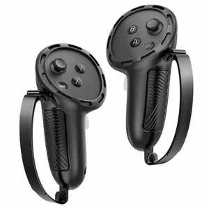 Genérico - Funda De Mango De Silicona Con Correas Para Los Nudillos Y Tapa Para La Abertura De La Batería Funda Protectora Antideslizante De Mango Para Meta Quest 3S/Quest 3-Negro