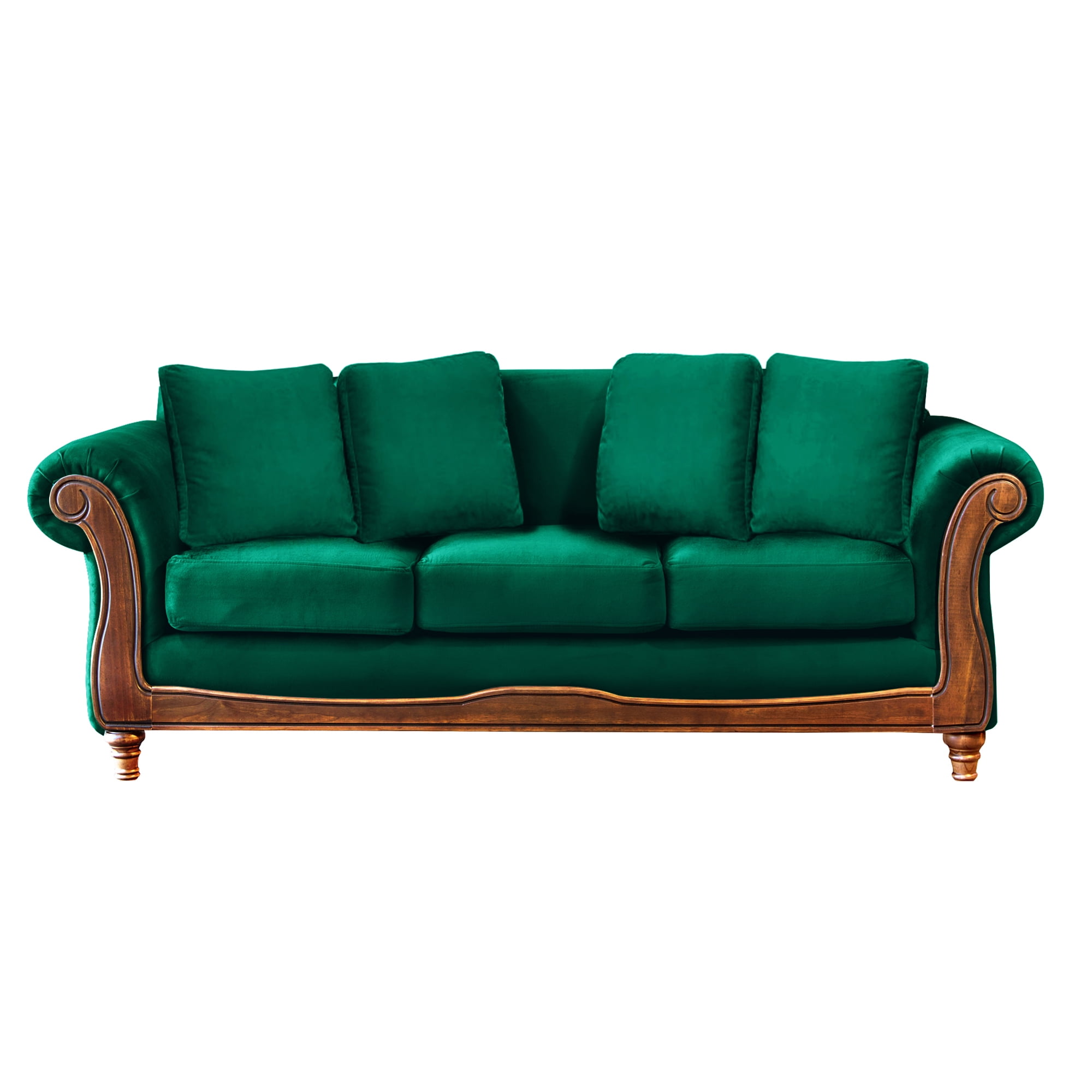 Latam Home - Sofa Rimini 3 C Tela Velvet Verde