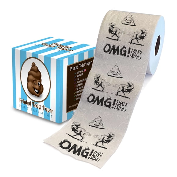 Papel higiénico Printed TP con dinosaurio – 500 hojas – Nuevo