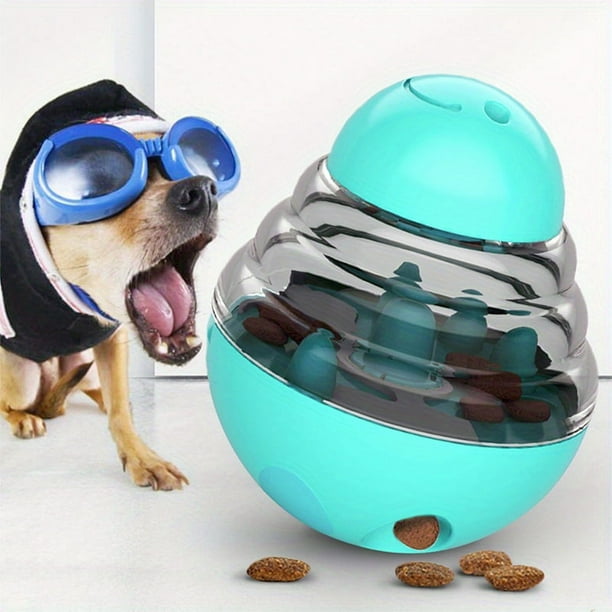 Dog Treat Dispenser Ball Toys Doggy Puzzle Slow Feeder Puppy Tumbler Interactive Indoor Ball Wand Toy Pet Food Dispensing For Medium Small Dogs Balls Birthday Gift