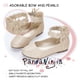 thumbnail image 4 of Zapatos De Vestir Para Niñas Con Flores Zapatillas De Ballet Doradas, 4 of 8
