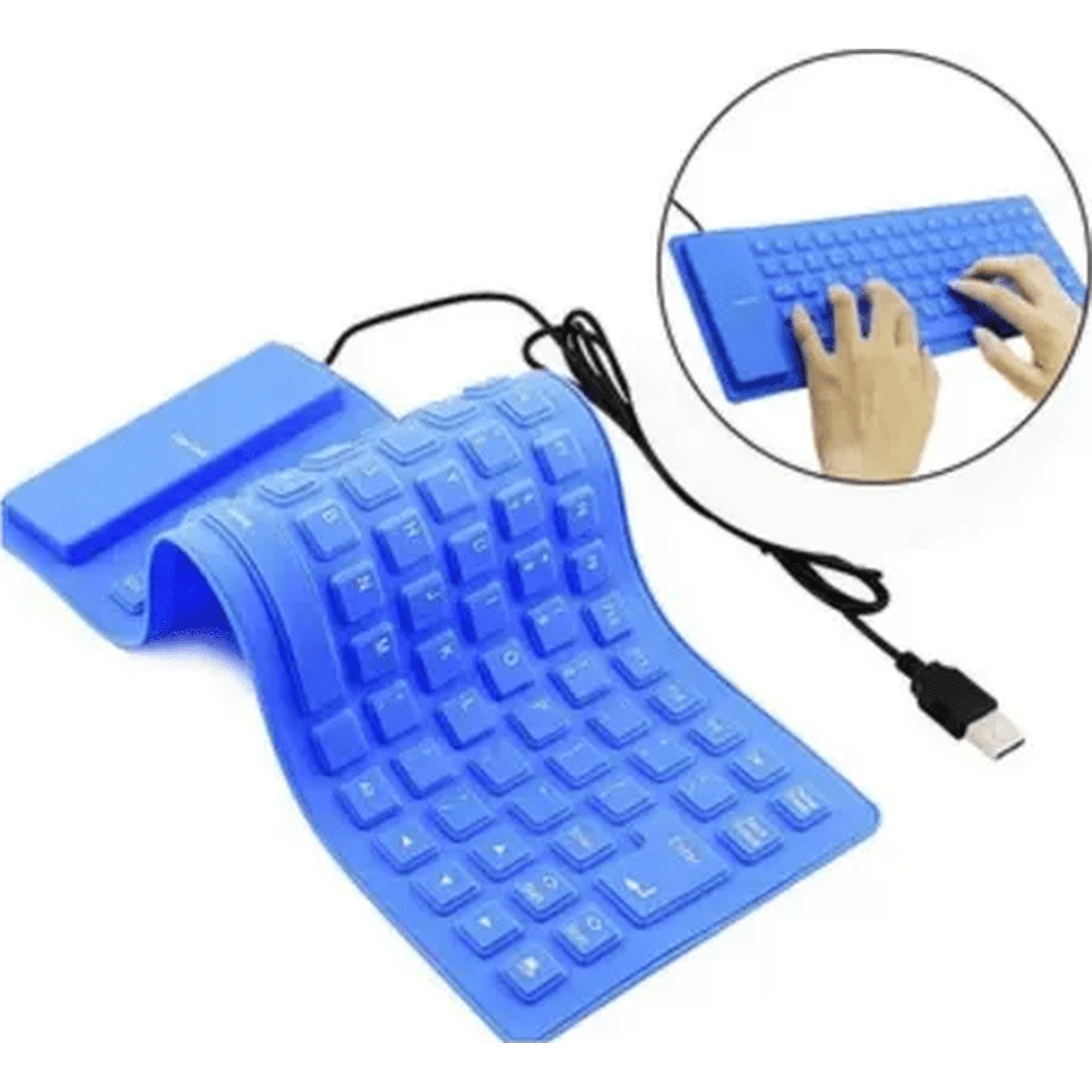 Genérico - Teclado Portátil Flexible Silicona Usb