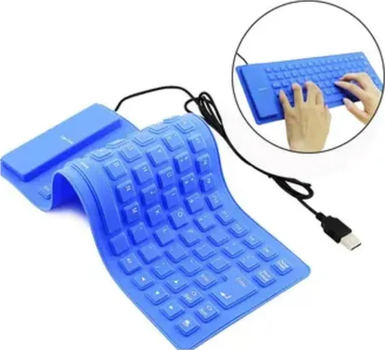Genérico - Teclado Portátil Flexible Silicona Usb