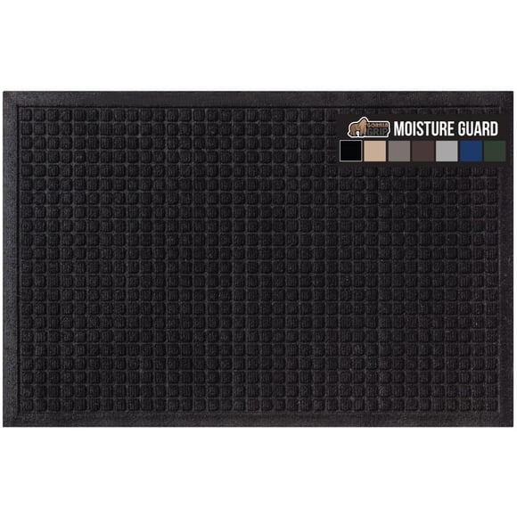 Felpudo Gorilla Grip ultra absorbente, 100% impermeable, 35 x 23 cm