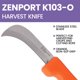 thumbnail image 4 of Cuchillo utilitario Zenport 8 cm Naranja - Pack de 2, 4 of 6