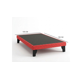 thumbnail image 4 of Cama Plaza y Media Con Respaldo y base de 105 X 190cm Tapizada en Lino Rojo, 4 of 5