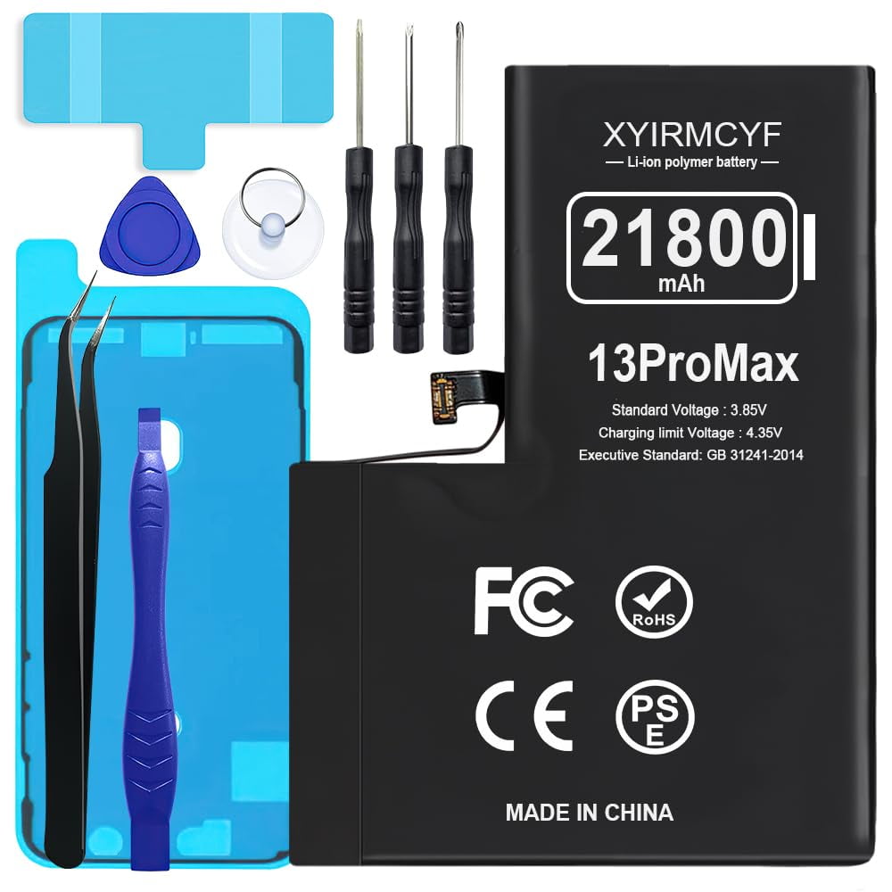Batería De Repuesto Xyirmcyf 21800 Mah Para Iphone 13 Pro Max