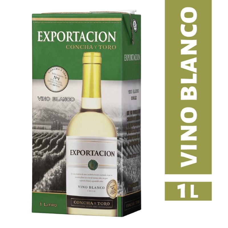 Vino Blanco 12° Caja 1 L Exportación