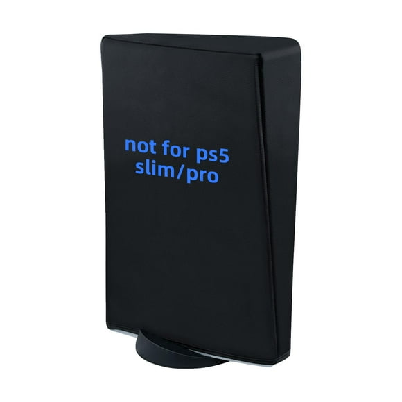 Funda Antipolvo Modo Horizontal Para Consola PS5 1680D Oxford Cloth Anti-Scratch Waterproof Dust Guard Backend Cutaway Design (No Para PS5 Slim PS5 Pro)-Vertical-Negro
