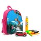 thumbnail image 3 of Jorge el Curioso Mono Mochila Escolar para Niños y Niñas, Mochila Infantil Ligera de Alta Calidad, Grande y Duradera ROSA, 3 of 6