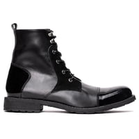 Botín Cuero Sileno Negro Landazuri