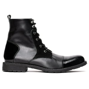 Botín Cuero Sileno Negro Landazuri