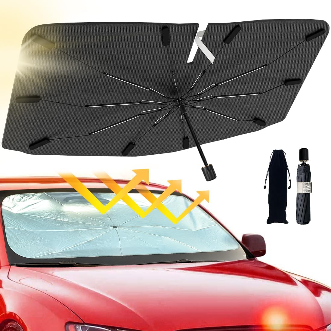 Parasol Para Parabrisas De Coche Jasvic Uv Block (grande)