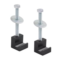 Ioensy - Caja De Herramientas Cruzada Con Gancho En J De 4 Piezas Montaje Fácil A Prueba De Herrumbre Para Suministros De Automóviles Negro