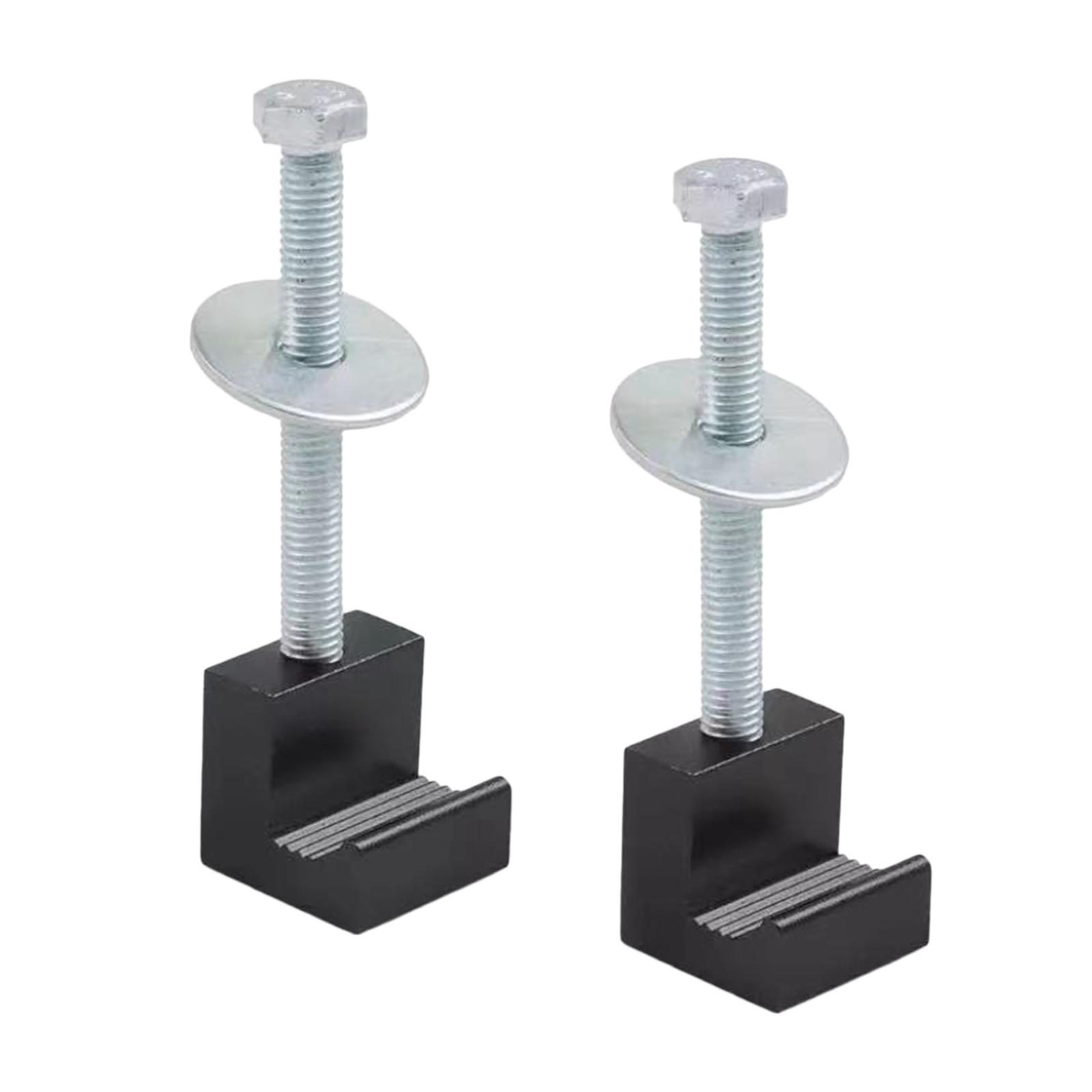 Ioensy - Caja De Herramientas Cruzada Con Gancho En J De 4 Piezas Montaje Fácil A Prueba De Herrumbre Para Suministros De Automóviles Negro