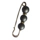 thumbnail image 2 of abs perlas rhinestone espaciador perlas seguridad pin broche clip bufanda sombrero gris, 2 of 3