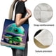 thumbnail image 3 of Turtle Baby Bolso de tela con estampado de lienzo para mujer, bolsa de compras reutilizable y estética, con cremallera interior, regalo para mujer,40*40cm., 3 of 6