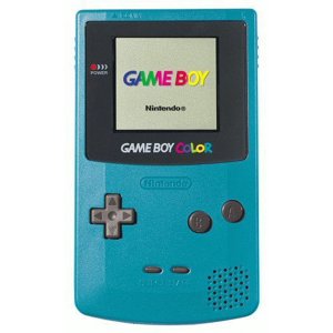 Consola De Juegos Portátil Nintendo Game Boy Color Restaurada En Color Verde Azulado Con Tapa De Batería Gbc (Reacondicionada)