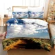 thumbnail image 1 of x1275 Bed SheetsNatural Landscape Duvet Cover Campfire Camping Bedding Set Teen Adults Night Sky Forest Scenery Polyester Quilt Cover 3-Piece Bedding Set (1 Duvet Cover + 2 Pillow Shams) nj1275, 1 of 5