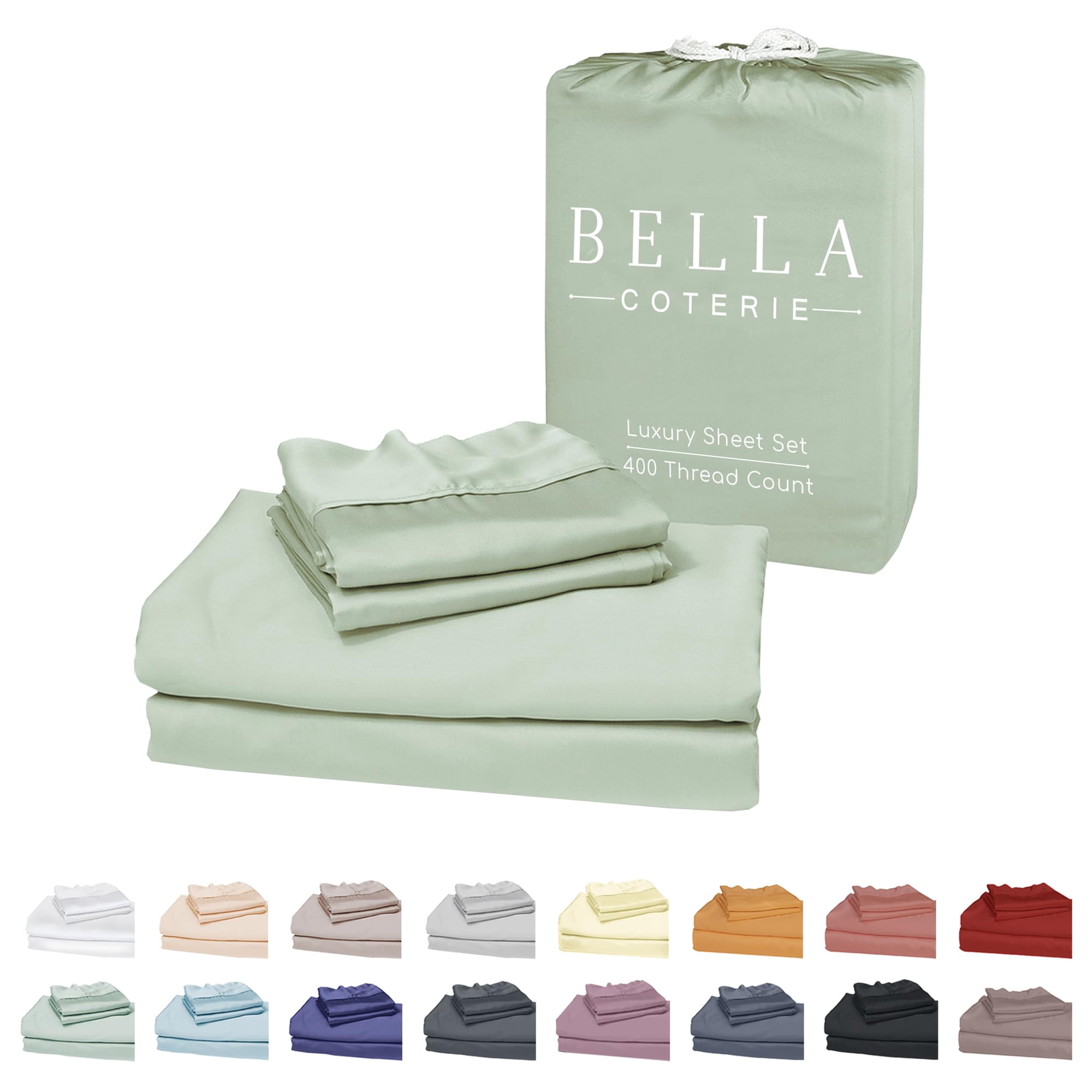 Bc Bella Coterie - Juego De Sábanas Bella Coterie Luxury De Viscosa De Bambú Tamaño King