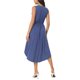 thumbnail image 3 of INSPIRE CHIC Vestidos de Verano sin Mangas para Mujer, Vestido de Sol con Cuello en V Cruzado, Dobladillo Alto Bajo Plisado, con Bolsillos, Talla M, Azul Oscuro, 3 of 6