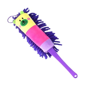 Magideal - Cepillo Para Polvo De Microfibra, Cepillo De Limpieza Para Polvo, Mango Cómodo, Ventana De Juguete Para Niños, Eliminación De Polvo Eléctrica, Muebles Violeta