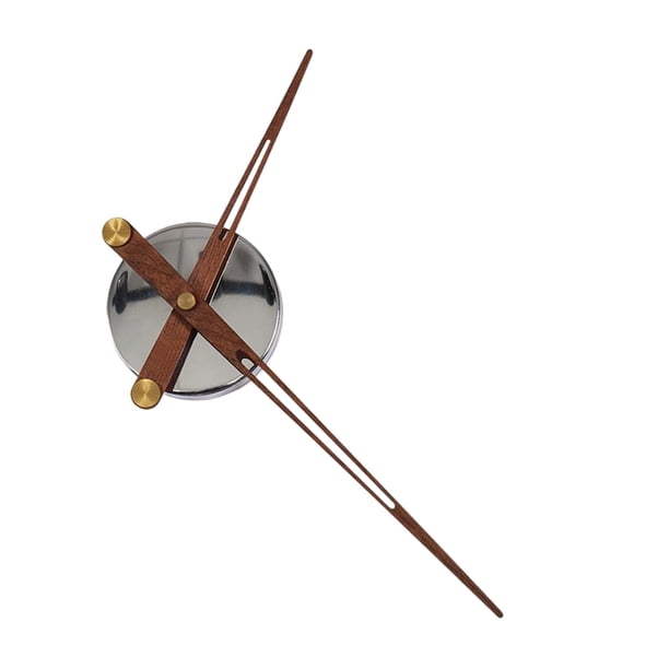 Movimiento de reloj DIY, piezas de repuesto de mecanismo de reloj silencioso, Kit de Motor de manecillas de reloj de punteros de madera, accesorios de Plata