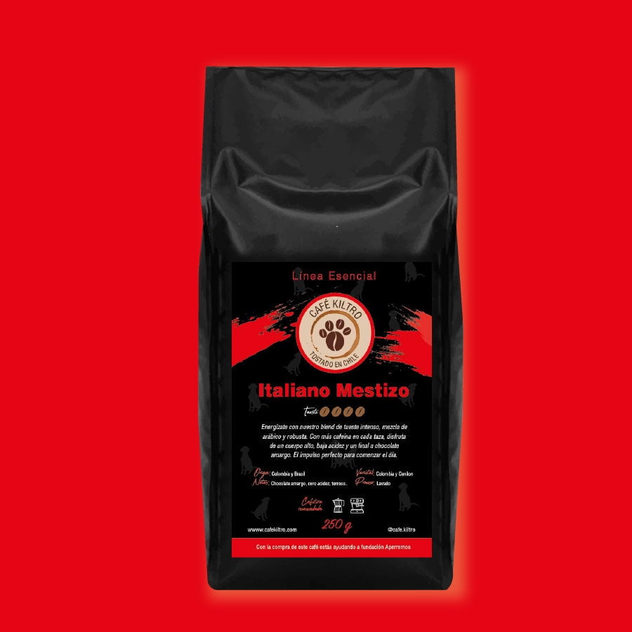 Café Kiltro - Café Italiano Mestizo, Tueste Intenso (50 Gr)