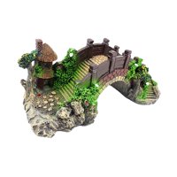 Magideal - Acuario Pecera Decoración Puente Adorno Artesanía Puente Portátil Árboles Accesorios De Bricolaje Estatuilla Paisajismo Para La Decoración De La Mesa Medio