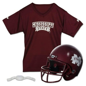 Conjunto De Uniforme De Fútbol Franklin Sports Mississippi State Bulldogs Para Niños