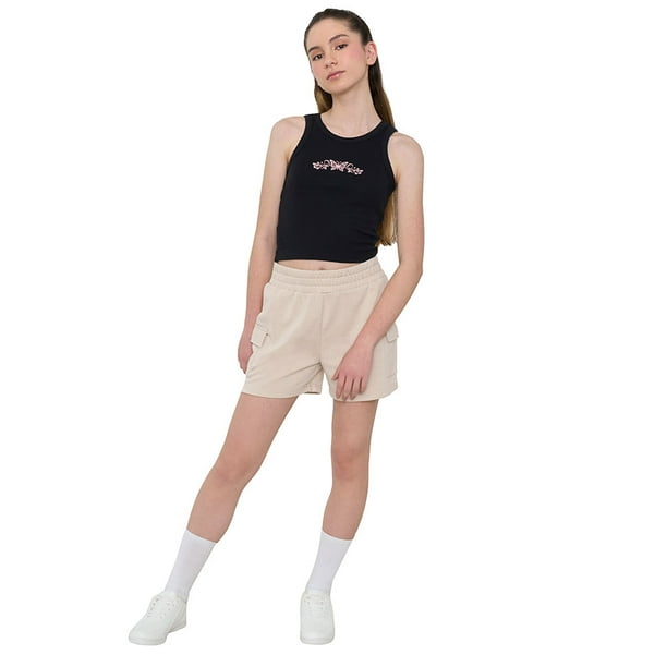 Short Niña Teen Punto Cargo Beige Corona
