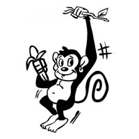 Rienda Libre Graphics - Decomural Monkey & Banana Childrens Ws-17741