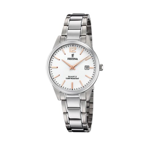Reloj F20509/2 Festina Plateado Mujer Acero Clásico