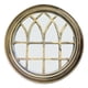 thumbnail image 1 of Espejo Decorativo Dorado Circular Ventana Elegante Jhn, 1 of 3