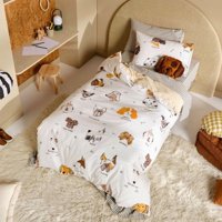 Milsleep - Juego De Funda De Edredón Woof Woof De Linen House Kids