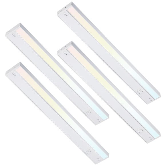 Lámpara LED para debajo del armario TORCHSTAR 3CCT, 22 cm, 14 W, 960 lm, paquete de 4