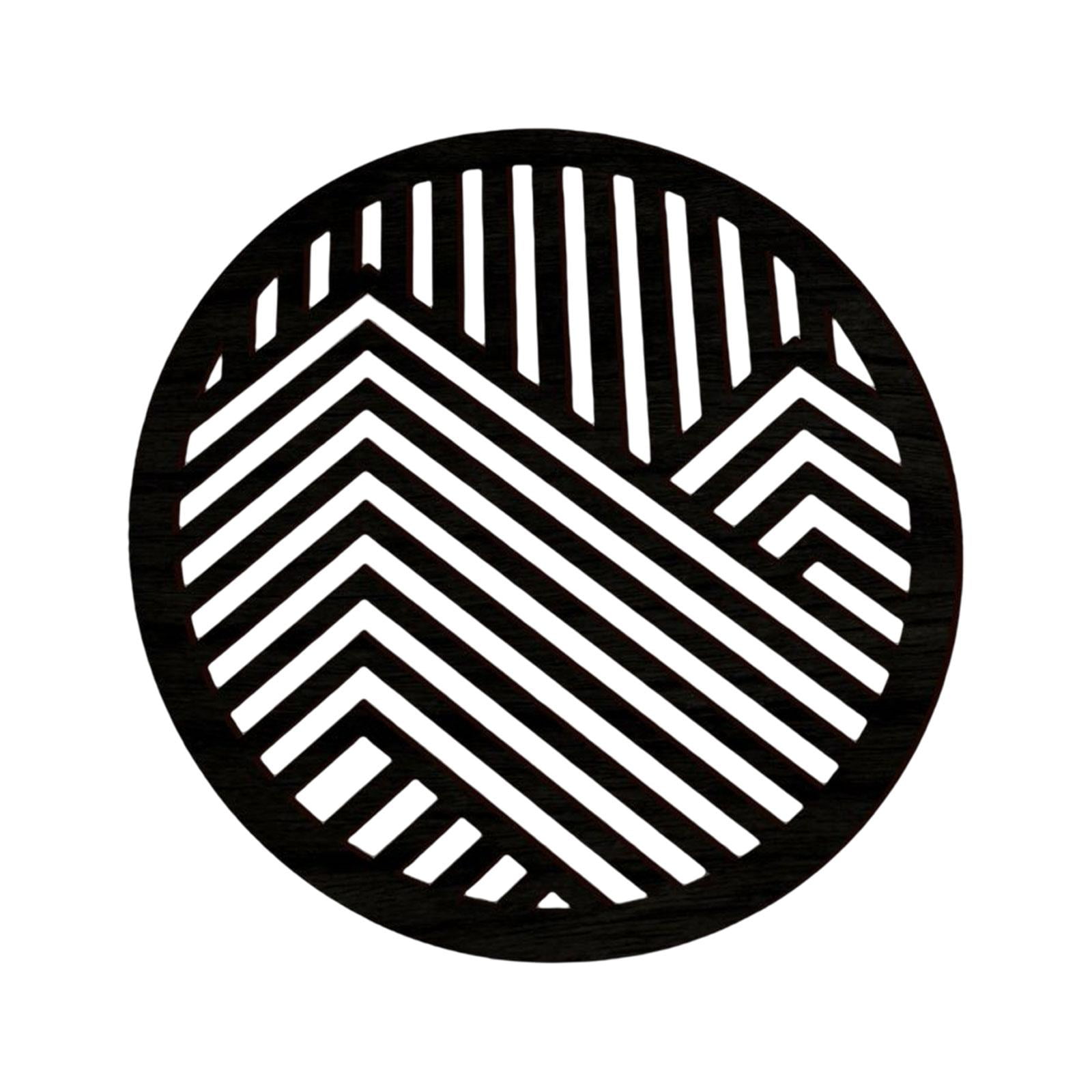 Bothyi - Madera Pared Arte Decoración Gabinete Paisaje Galería Gabinete Colgante Pared Escultura Negro